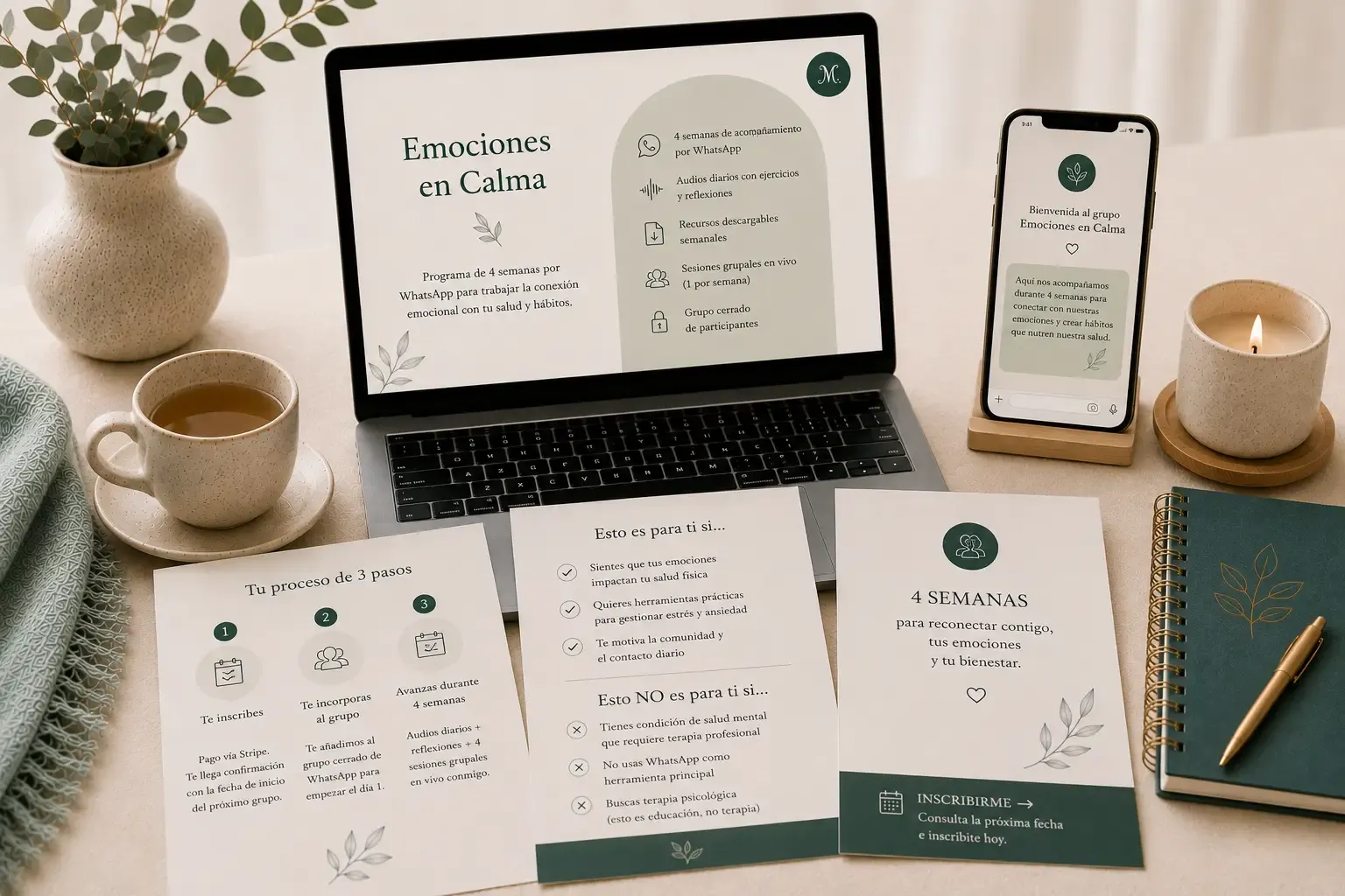 Emociones en Calma — visual del servicio