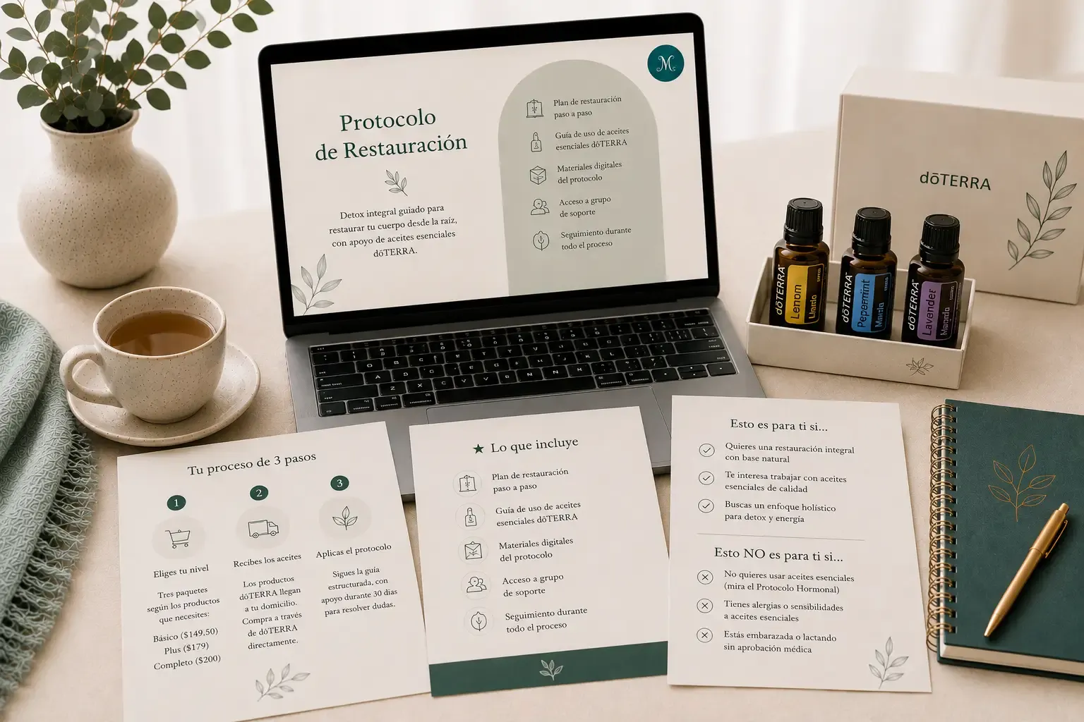 Protocolo Restauración — visual del servicio