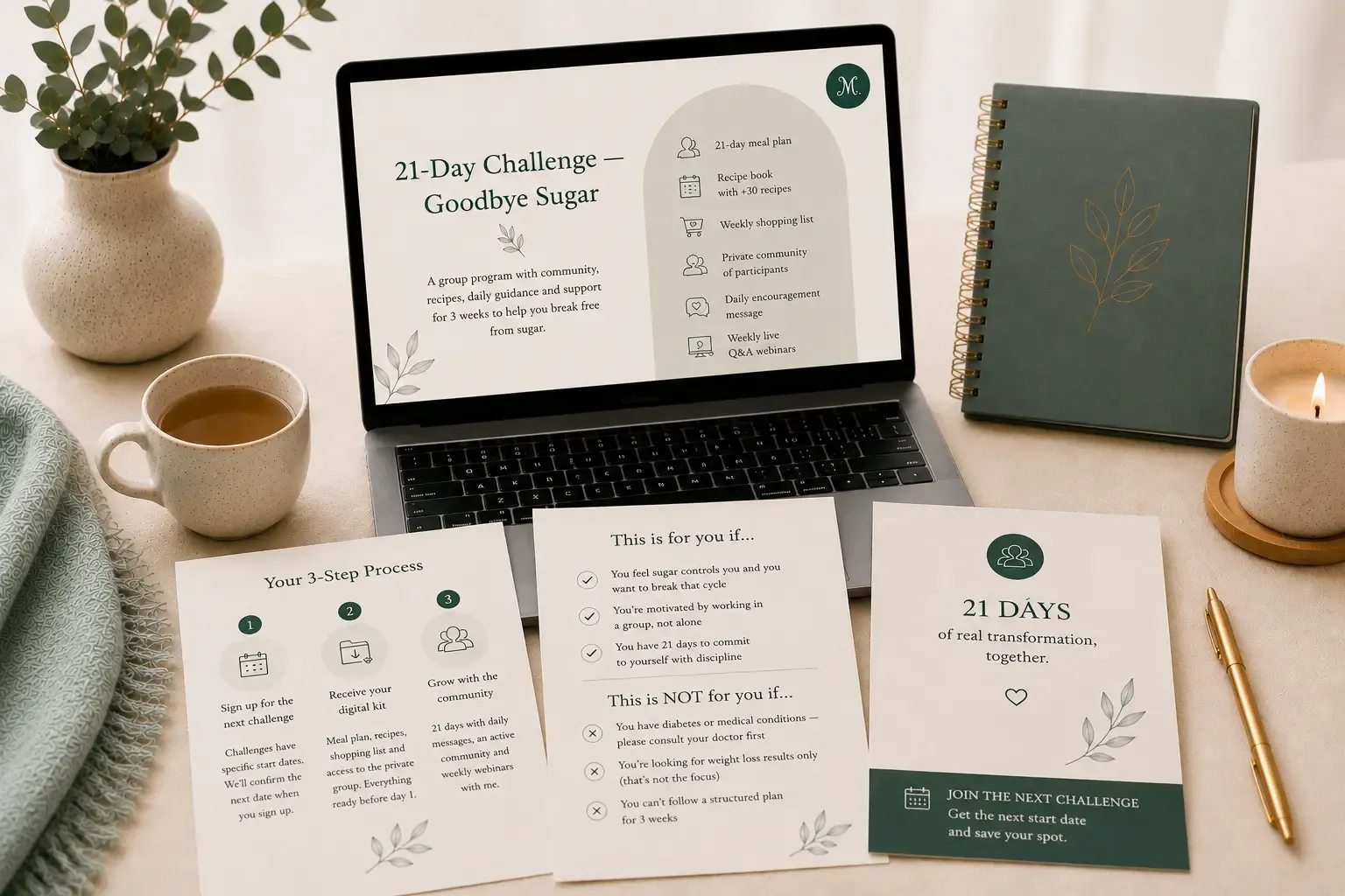 21-Day Challenge — service visual